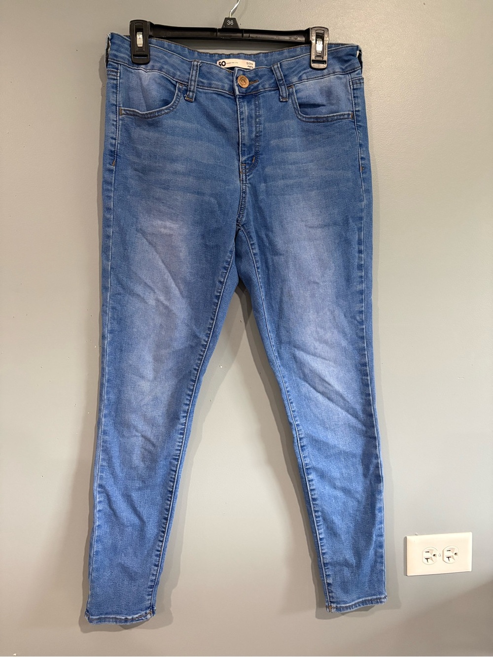 SO Goods For Life Blue Stretch Jegging Jeans Size 13 / 31 W